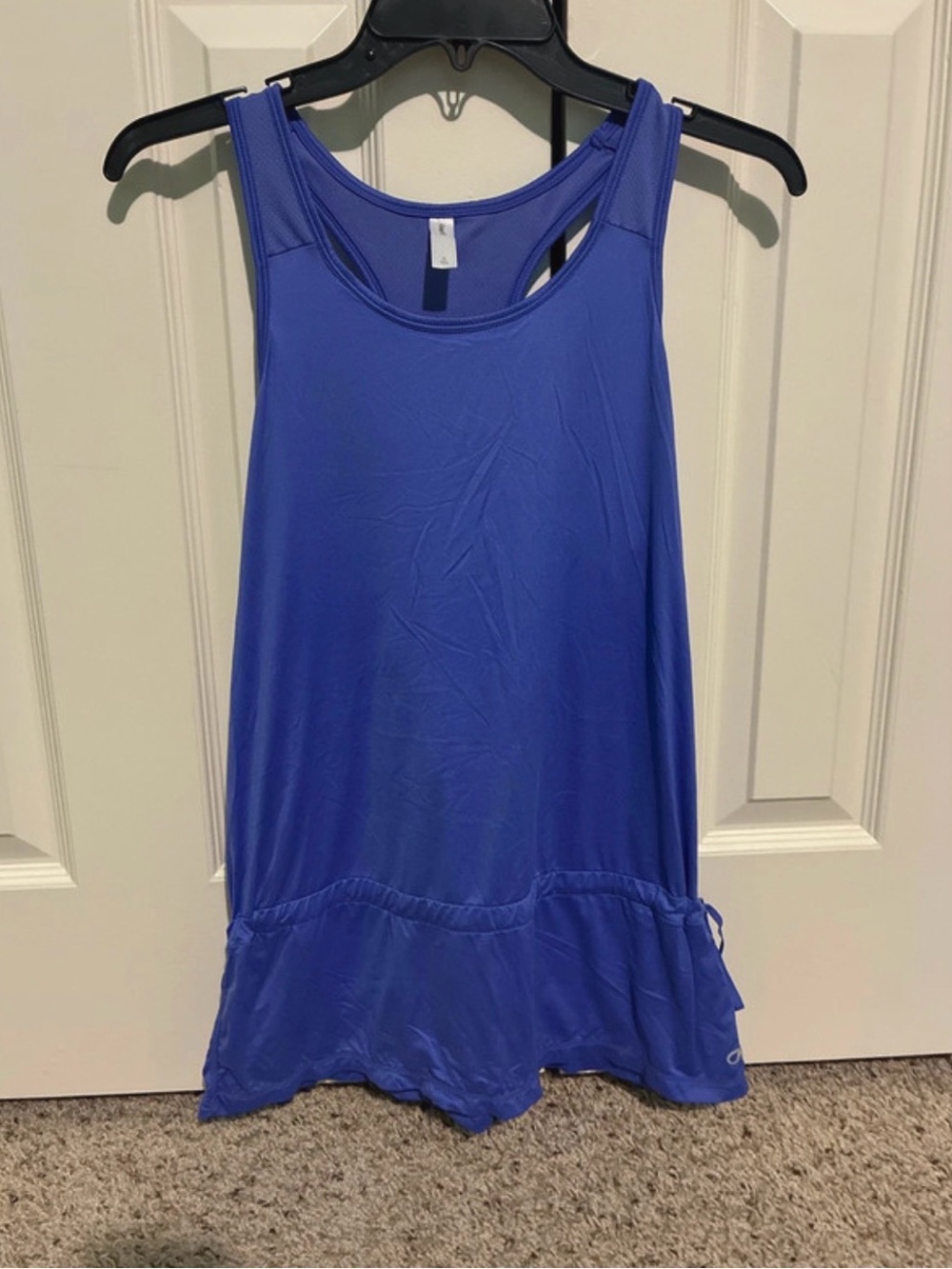 Women’s Gap Fit Racerback Dropwaist Active Tank Top Small S Blue Purple